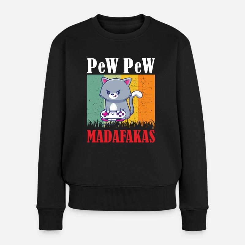 Banc de chat de jeu - Pull Premium bio Femme - noir