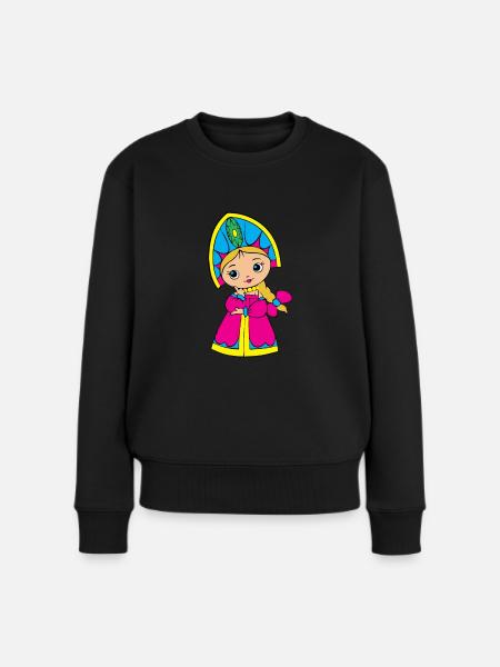 Matryochka Poupées Cadeaux Russes - Pull Premium bio Femme - noir