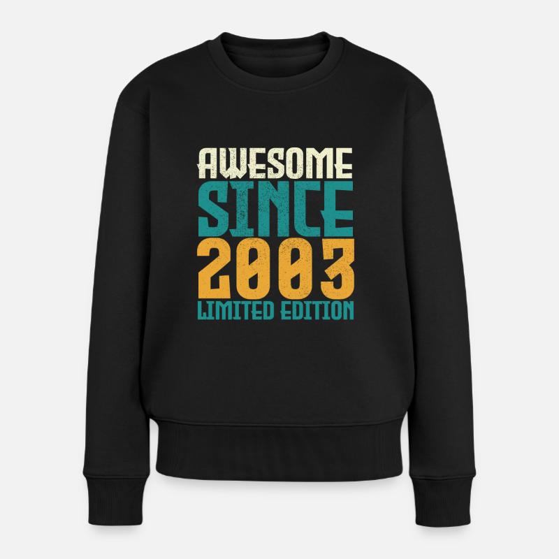 Awesome seit 2003 limitierte Auflage. - Frauen Premium Bio Pullover - Schwarz