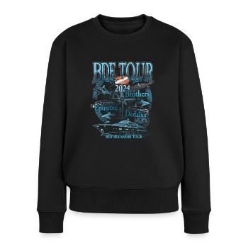 2024 BDE Tauchen Tour Elphinstone Dedalus Brothers - Frauen Premium Bio Pullover - Schwarz - Vorne - Julia (174cm)