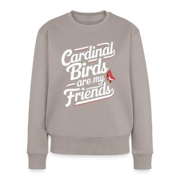 Cardinal Red Cardinal Vogel Red Cardinal - Women's Premium Organic Jumper - taupe - Front - Julia (174cm)