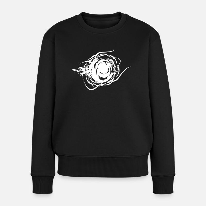 Pferde der Dunkelheit - Frauen Premium Bio Pullover - Schwarz