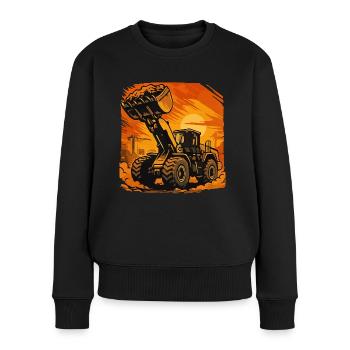 Wheel loader - Women's Premium Organic Jumper - black - Front - Julia (174cm)