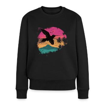 colibri, oiseau, la nature, animaux, nature sauvage, nectar - Pull Premium bio Femme - noir - Devant - Julia (174cm)