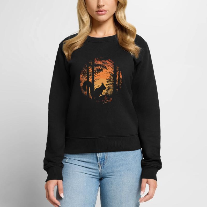 Squirrel Forest Tree Squirrel Squirrel Women's Premium Organic Jumper