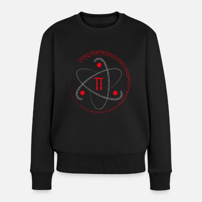 Pi Zahl - Frauen Premium Bio Pullover - Schwarz