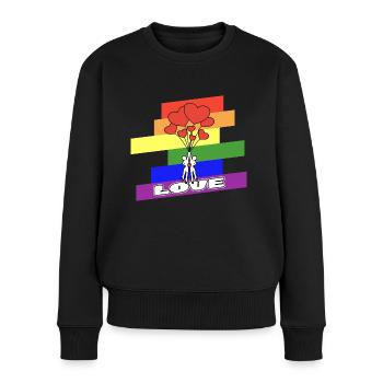 LGBT Gay Lesbienne Gay - Pull Premium bio Femme - noir - Devant - Julia (174cm)