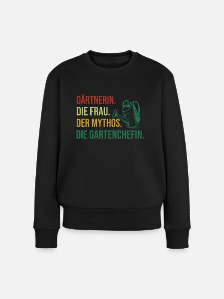 Gärtnerin Garten Gartenarbeit Gartenarbeit Gießen - Frauen Premium Bio Pullover - Schwarz
