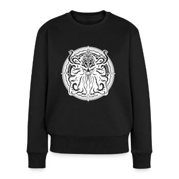 Cthulhu emblem Ancient entity - Women's Premium Organic Jumper - black - Front - Julia (174cm)