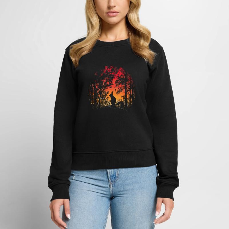 Eichhörnchen Wald Baumhörnchen Hörnchen Frauen Premium Bio Pullover