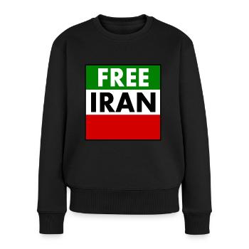 Free iran - Frauen Premium Bio Pullover - Schwarz - Vorne - Julia (174cm)