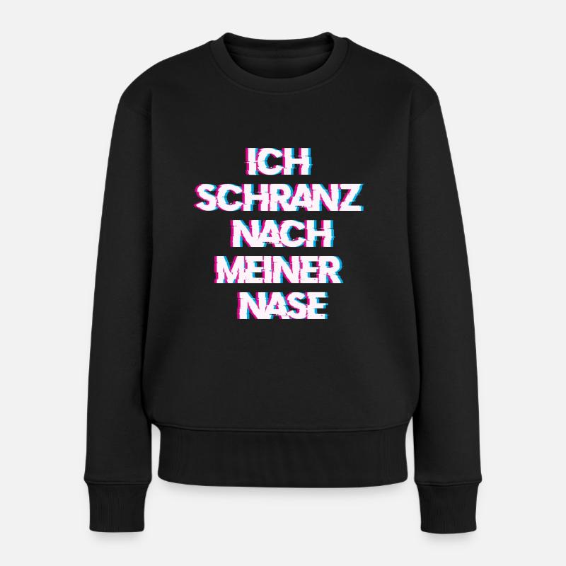 Hardtekk Tekk - Frauen Premium Bio Pullover - Schwarz