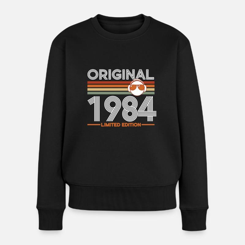 1984 - Frauen Premium Bio Pullover - Schwarz
