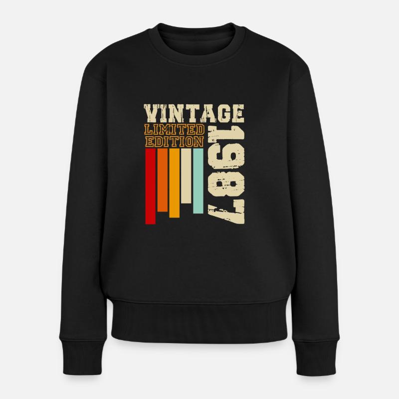1987 - Pull Premium bio Femme - noir