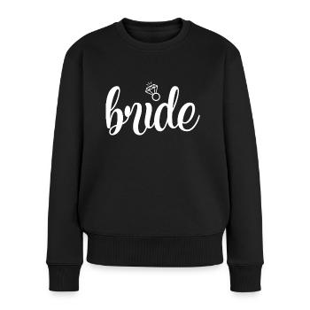 Bride Crew Girls Crew Hen Party Marriage - Women's Premium Organic Jumper - black - Front - Julia (174cm)