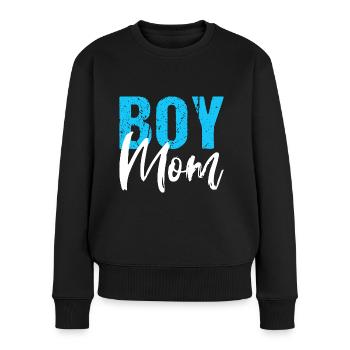 Garçon Maman Fils Mère Maman - Pull Premium bio Femme - noir - Devant - Julia (174cm)