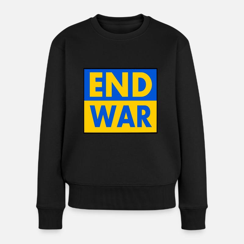 End war - Women's Premium Organic Jumper - black