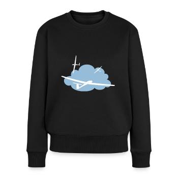Gliders in thermals - glider pilots - Women's Premium Organic Jumper - black - Front - Julia (174cm)