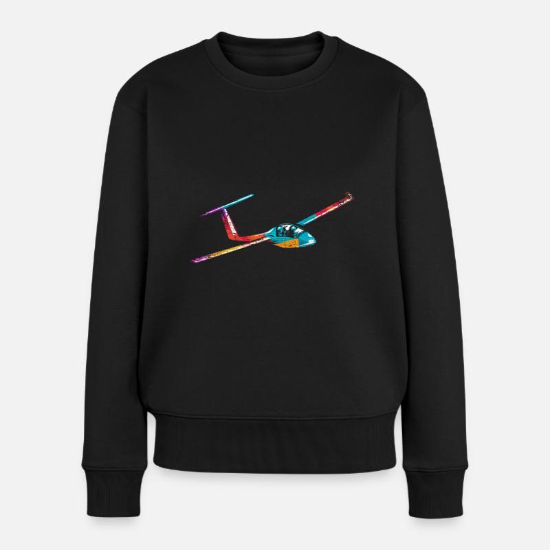 Glider Glider Pilot - Women's Premium Organic Jumper - black