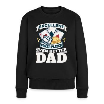 Excellent Poker Player Even Better Dad Casino - Frauen Premium Bio Pullover - Schwarz - Vorne - Julia (174cm)