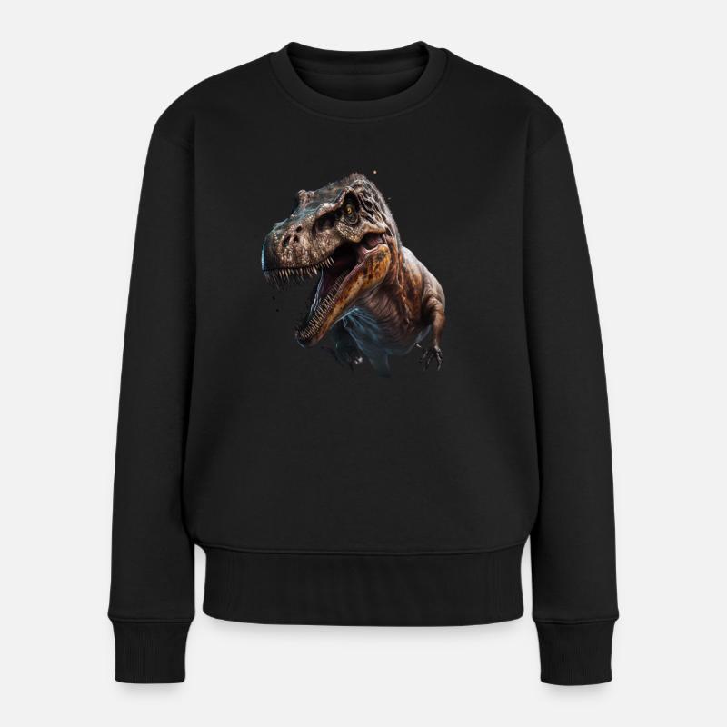 Les rêves de Dino deviennent réalité : le T-Rex - Pull Premium bio Femme - noir