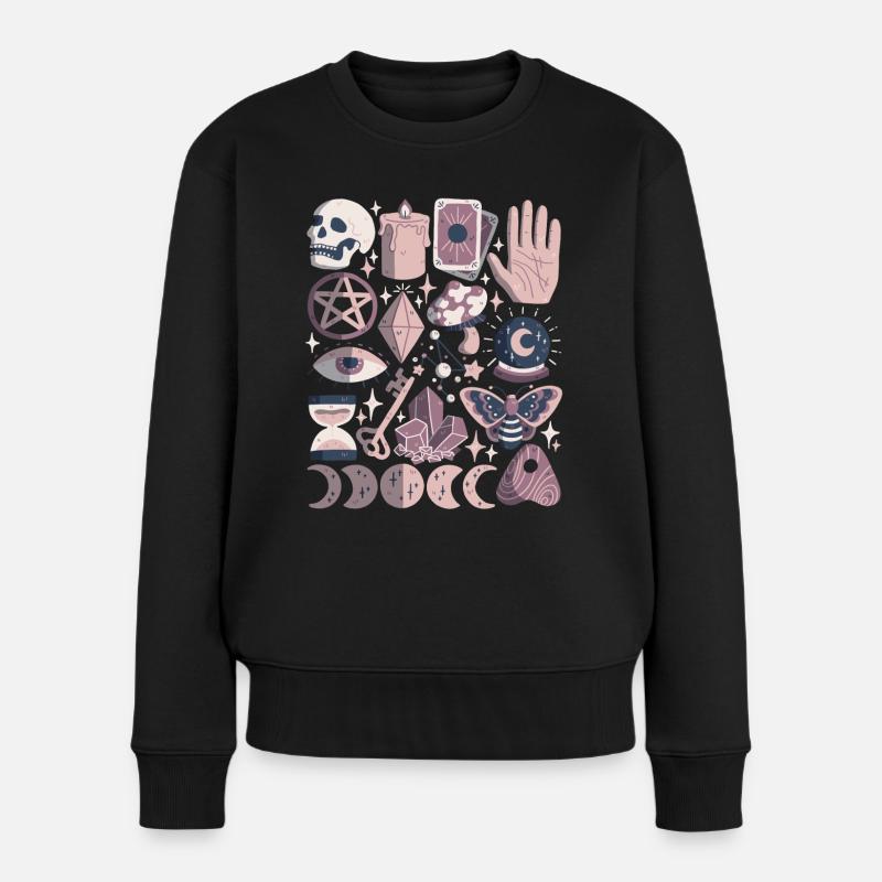 Ésotérisme - Pull Premium bio Femme - noir