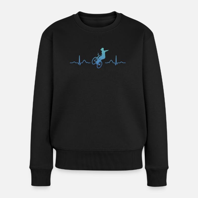 Kunstradfahren Kunstradfahrer - Frauen Premium Bio Pullover - Schwarz