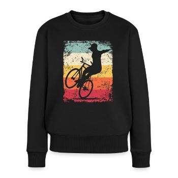 Kunstradfahren Kunstradfahrer - Frauen Premium Bio Pullover - Schwarz - Vorne - Julia (174cm)