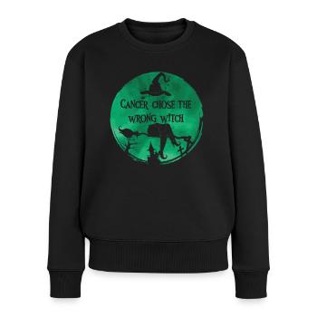 Krebs Hexe Grün Leberkrebs - Frauen Premium Bio Pullover - Schwarz - Vorne - Julia (174cm)