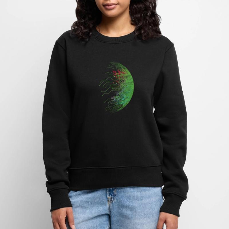 Cadeau de nerd informatique programmeur de code binaire Pull Premium bio Femme
