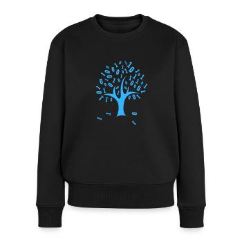 Binary code - Women's Premium Organic Jumper - black - Front - Julia (174cm)