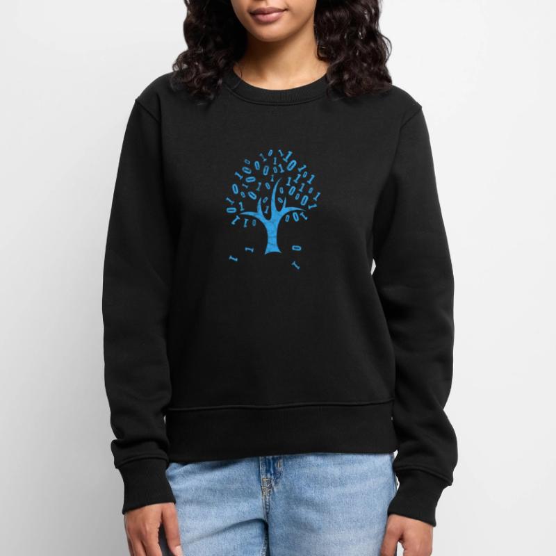 Cadeau de nerd informatique programmeur de code binaire Pull Premium bio Femme