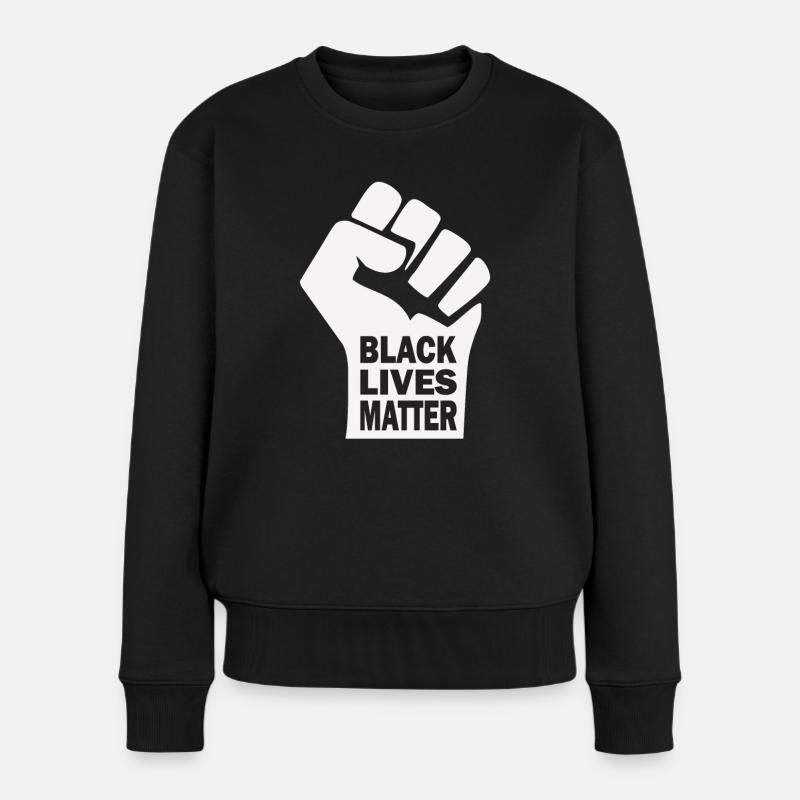 Black Lives Matter - Frauen Premium Bio Pullover - Schwarz