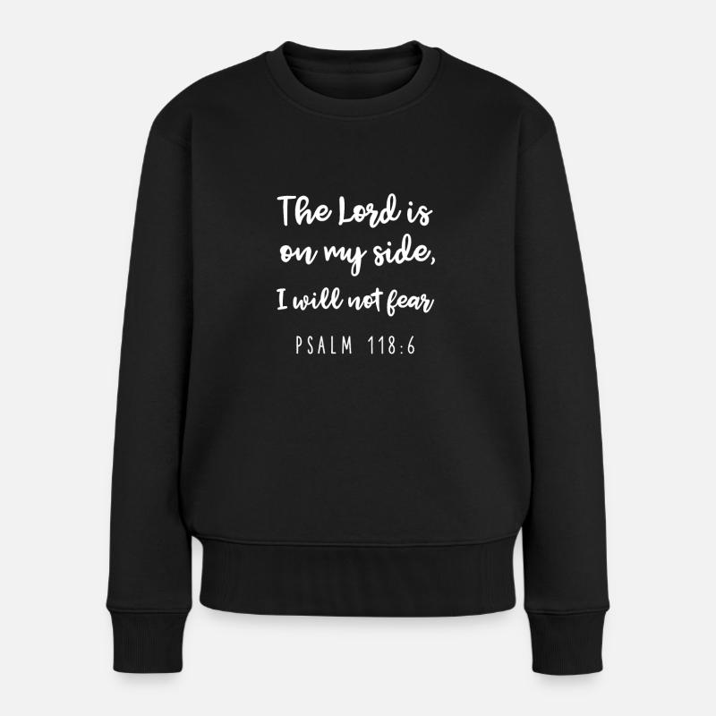 Jesus - Frauen Premium Bio Pullover - Schwarz