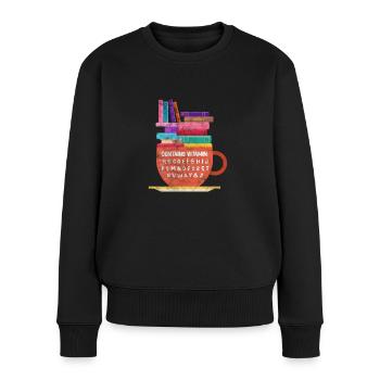 Lire - Pull Premium bio Femme - noir - Devant - Julia (174cm)
