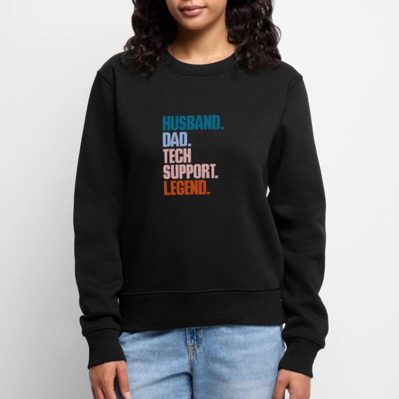 Technischer Support Computer It Admin Geschenk Frauen Premium Bio Pullover