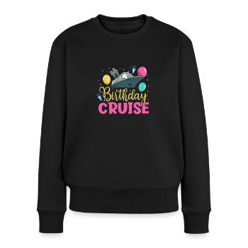 Anniversaire de croisière - Pull Premium bio Femme - noir - Devant - Julia (174cm)