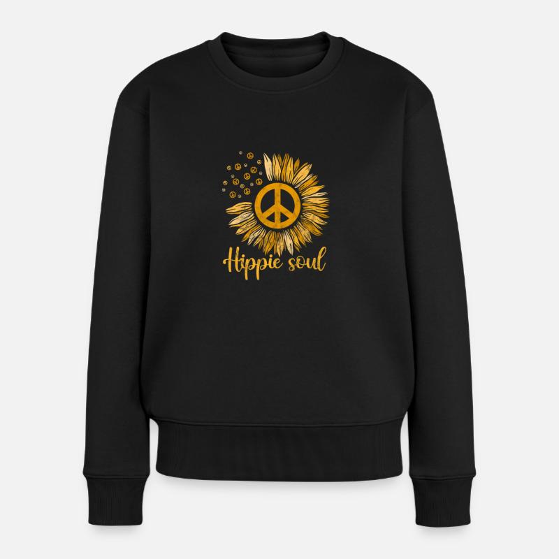 Hippie - Pull Premium bio Femme - noir