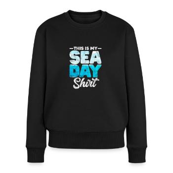 Kreuzfahrt Kreuzfahrtschiff Urlaub Schiff Geschenk - Frauen Premium Bio Pullover - Schwarz - Vorne - Julia (174cm)