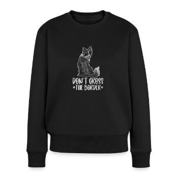 Border Collie - Women's Premium Organic Jumper - black - Front - Julia (174cm)