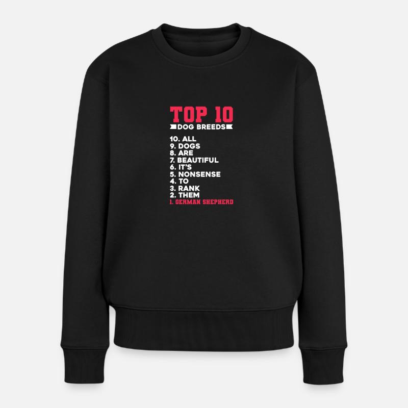 Deutscher Schäferhund - Frauen Premium Bio Pullover - Schwarz