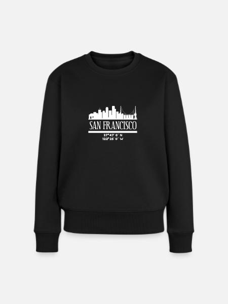 San Francisco - Frauen Premium Bio Pullover - Schwarz