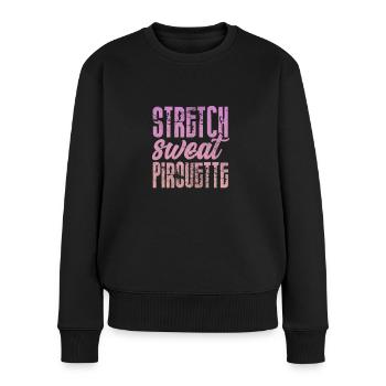 Ballett - Frauen Premium Bio Pullover - Schwarz - Vorne - Julia (174cm)