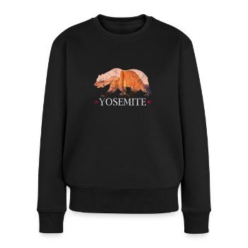 Yosemite National Park USA Kalifornien Geschenk - Frauen Premium Bio Pullover - Schwarz - Vorne - Julia (174cm)