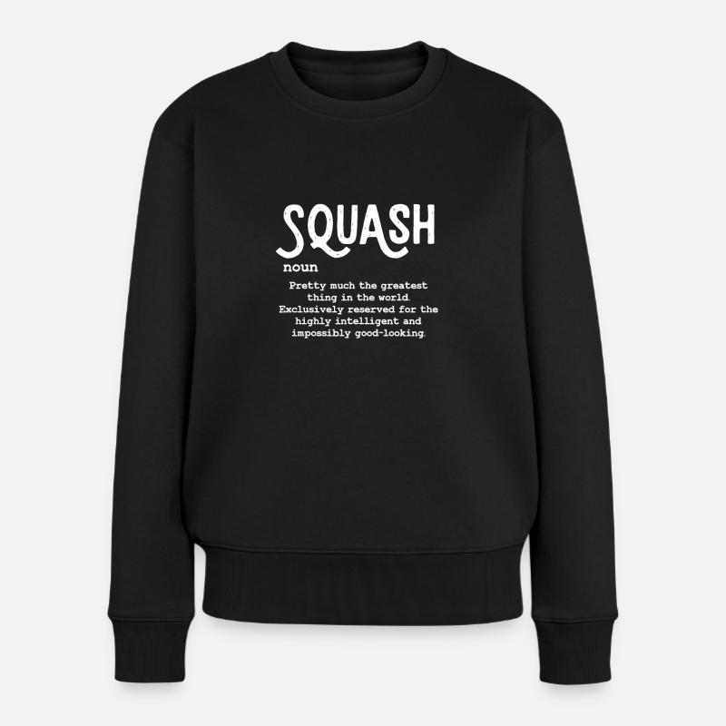 Squash - Frauen Premium Bio Pullover - Schwarz