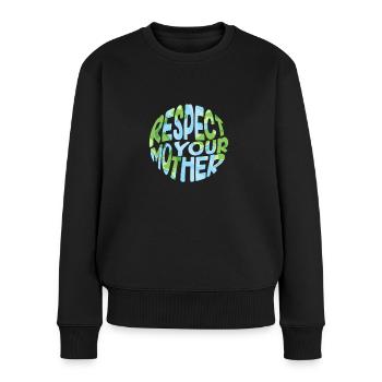 Climate change - Women's Premium Organic Jumper - black - Front - Julia (174cm)