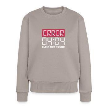 Hacker - Frauen Premium Bio Pullover - Taupe - Vorne - Julia (174cm)