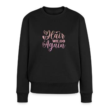 Kosmetikerin - Frauen Premium Bio Pullover - Schwarz - Vorne - Julia (174cm)
