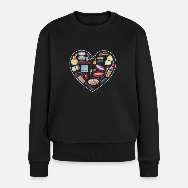 Kosmetikerin - Frauen Premium Bio Pullover - Schwarz