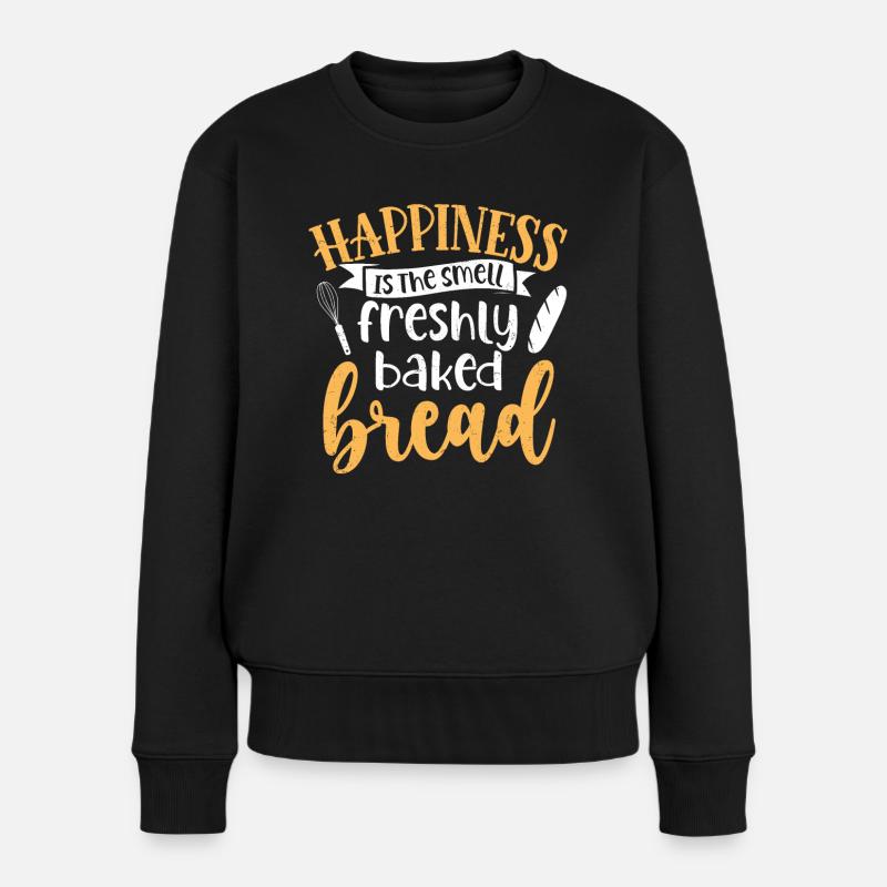 Bäcker - Frauen Premium Bio Pullover - Schwarz